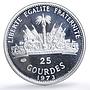 Haiti 25 gourdes Football World Cup in Germany Players proof silver coin 1973