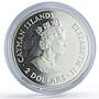 Cayman Islands 2 dollars Currency Board 25th Anniversary proof silver coin 1996