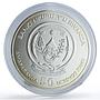 Rwanda 50 francs African Ounce Wildlife Lions Fauna silver coin 2010