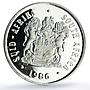 South Africa 1 rand IYDP Disabled Persons Year proof silver coin 1986