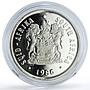 South Africa 1 rand IYDP Disabled Persons Year proof silver coin 1986