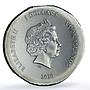 Cook Islands 5 dollars Conservation Marine Life Turtle Fauna silver coin 2020