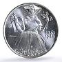 Czechoslovakia 500 korun Matica Slovenska Society Institute silver coin 1988