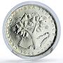 Czechoslovakia 500 korun National Federation 20th Anniversary silver coin 1988