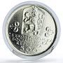Czechoslovakia 500 korun National Federation 20th Anniversary silver coin 1988