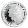 Australia 1 dollar Emu Discover Australia silver coin 2011
