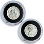 Jersey 1 pound 50 20 10 5 2 1 pence Set Landmarks Architecture silver coins 1983