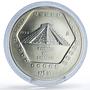 Mexico 10 pesos Precolombina Piramide Castillo Pyramid 5 oz silver coin 1994