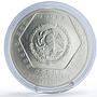 Mexico 10 pesos Precolombina Piramide Castillo Pyramid 5 oz silver coin 1994