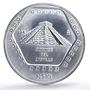 Mexico 10 pesos Precolombina Piramide Castillo Pyramid 5 oz silver coin 1994