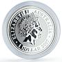 Australia 1 dollar Lunar Calendar series I Year of the Tiger silver coin 2010