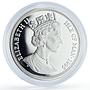 Isle of Man 1 crown Preserve Planet Earth Egret Bird Fauna silver coin 1995