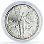 Mexico 1 onza Libertad Angel of Independence silver coin 1990