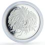 Papua New Guinea 5 kina Coinage 100 Years Paradise Bird proof silver coin 1994