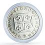 Portugal 400 reis Queen Maria II Coinage Cruzado KM-403.2 silver coin 1834