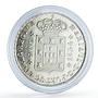 Portugal 400 reis Queen Maria II Coinage Cruzado KM-403.2 silver coin 1834
