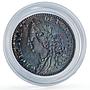 Great Britain 6 pence King George II Coinage Old Bust KM-582 silver coin 1757