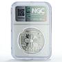 Belarus 20 roubles Pripyat Park Pond Turtle Fauna PF70 NGC silver coin 2010