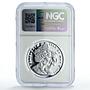 Isle of Man 1 crown Cat Crowns Manx 20th Anniversary PF69 NGC silver coin 2012