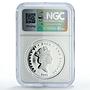 Niue 2 dollars Panagyurishte Treasure Female Head Gilt PF68 NGC silver coin 2009