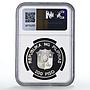 Philippines 200 piso UNICEF Save the Children Child Year PF69 NGC Ag coin 1990