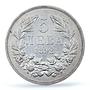 Bulgaria 5 leva King Ferdinand I Coinage KM-15 XF45 PCGS silver coin 1892
