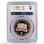 Bulgaria 2 leva Painter Zlatyu Boyadzhiev Art PR69 PCGS copper coin 2013