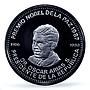 Costa Rica 1000 colones President Arias Nobel Prize PR70 PCGS silver coin 1987