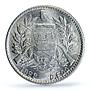 Guatemala 1/2 real Republic Coinage Liberty Libertad MS63 PCGS silver coin 1899