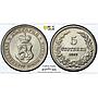 Bulgaria 5 stotinki King Ferdinand I Coinage KM-24 MS66 PCGS CuNi coin 1913