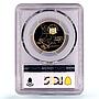 Chad 3000 francs Independence Eboue Politics "1940" PR67 PCGS gold coin 1970