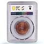 France French Indochina 1 cent Republic Coinage KM-12 MS64 PCGS bronze coin 1912