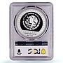 Mexico 100 pesos Precolombina Brasero Efigie Statue PR68 PCGS silver coin 1992