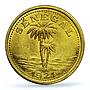 Senegal 50 centimes Ziguinchor Coinage Palm Tree MS64 PCGS brass coin 1921