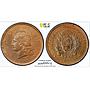 Argentina 2 centavos Republic Coinage Libertad KM-33 MS62 PCGS bronze coin 1892