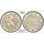 Belgium 50 centimes Leopold II Dutch Text Der Belgen MS62 PCGS silver coin 1901
