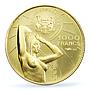 Chad 1000 francs Independence Lamy Politics "1900" PR68 PCGS gold coin 1970