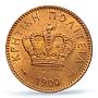 Greece Crete 2 lepta Prince George Coinage KM-2 MS65 PCGS bronze coin 1900