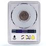 Luxembourg 5 centimes Duchess Charlotte Coinage MS64 PCGS CuNi coin 1924
