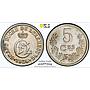 Luxembourg 5 centimes Duchess Charlotte Coinage MS64 PCGS CuNi coin 1924
