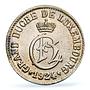 Luxembourg 5 centimes Duchess Charlotte Coinage MS64 PCGS CuNi coin 1924