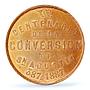 Philippines Christianity Conversion Saint Augustine MS64 PCGS bronze medal 1887
