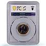 Great Britain Rhodesia 1 pound Queen Elizabeth KM-6 PR65 PCGS gold coin 1966