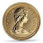 Great Britain Rhodesia 1 pound Queen Elizabeth KM-6 PR65 PCGS gold coin 1966