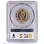 Ecuador 1 sucre Republic Coinage PATTERN TRIAL KM-Pn15 SP63 PCGS brass coin 1975
