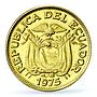 Ecuador 50 centavos Republic Coinage PATTERN TRIAL KM-Pn14 SP64 PCGS coin 1975