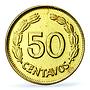 Ecuador 50 centavos Republic Coinage PATTERN TRIAL KM-Pn14 SP64 PCGS coin 1975
