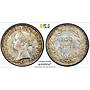 Portugal 100 reis Queen Maria II Coinage KM-473 MS64 PCGS silver coin 1843