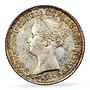 Portugal 100 reis Queen Maria II Coinage KM-473 MS64 PCGS silver coin 1843
