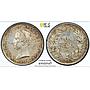 Portugal 100 reis Queen Maria II Coinage KM-485 MS64 PCGS silver coin 1851